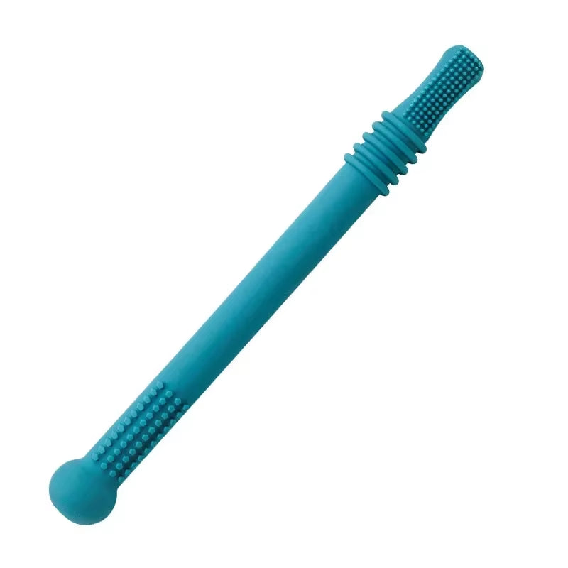 Silicone Baby Teether and Molar Straw - Safe Chewable Toy for Teething Infants