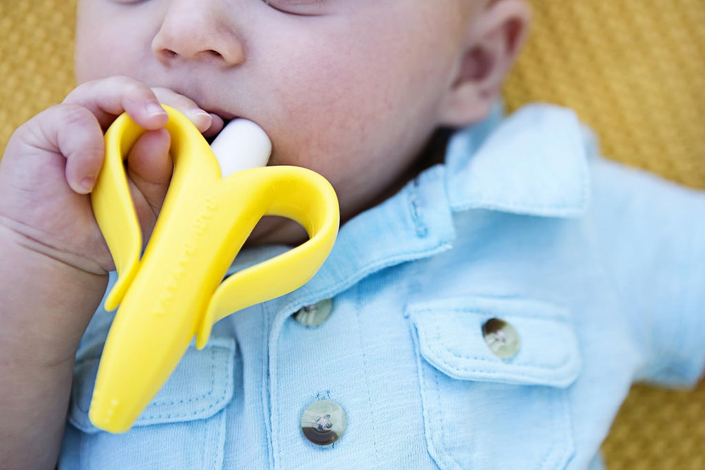 Original Banana Brush Toddler Toothbrush - Made in the USA by a Family-Owned Business