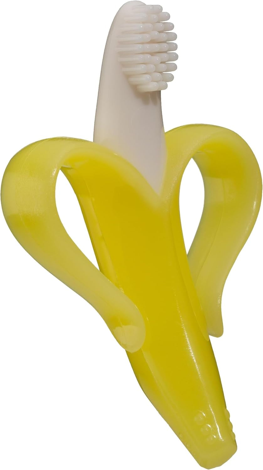 Original Banana Brush Toddler Toothbrush - Made in the USA by a Family-Owned Business