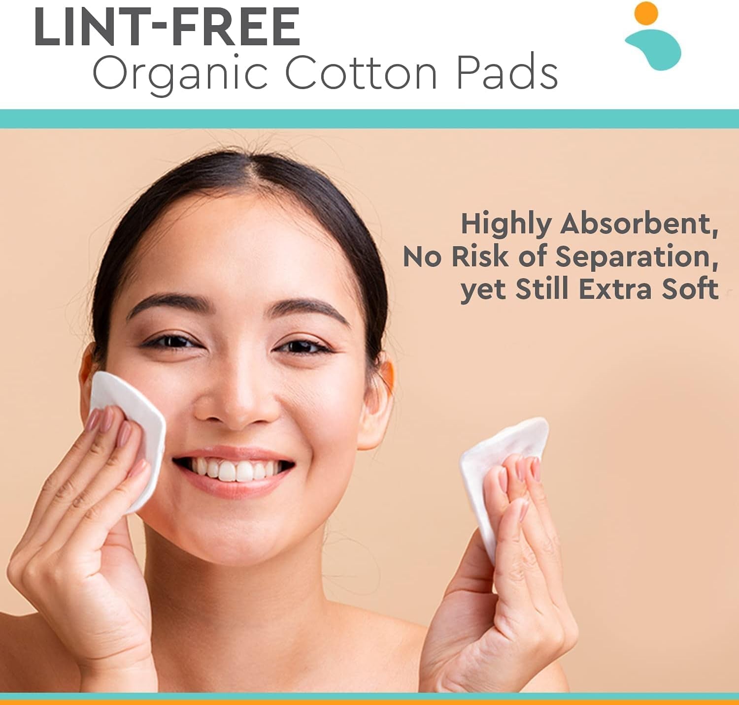 Large Pressed Cotton Rounds and Pads - 150 Count (Single Pack)