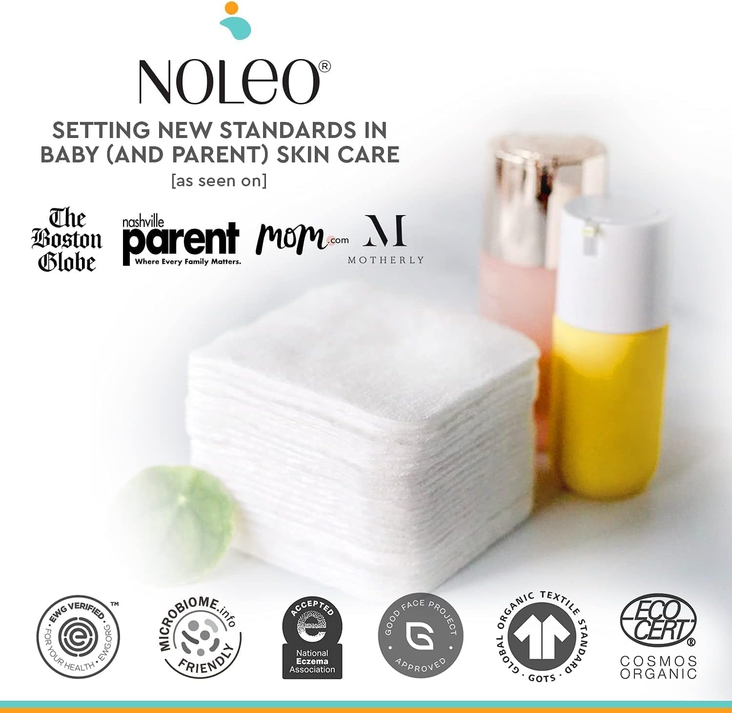 Large Pressed Cotton Rounds and Pads - 150 Count (Single Pack)