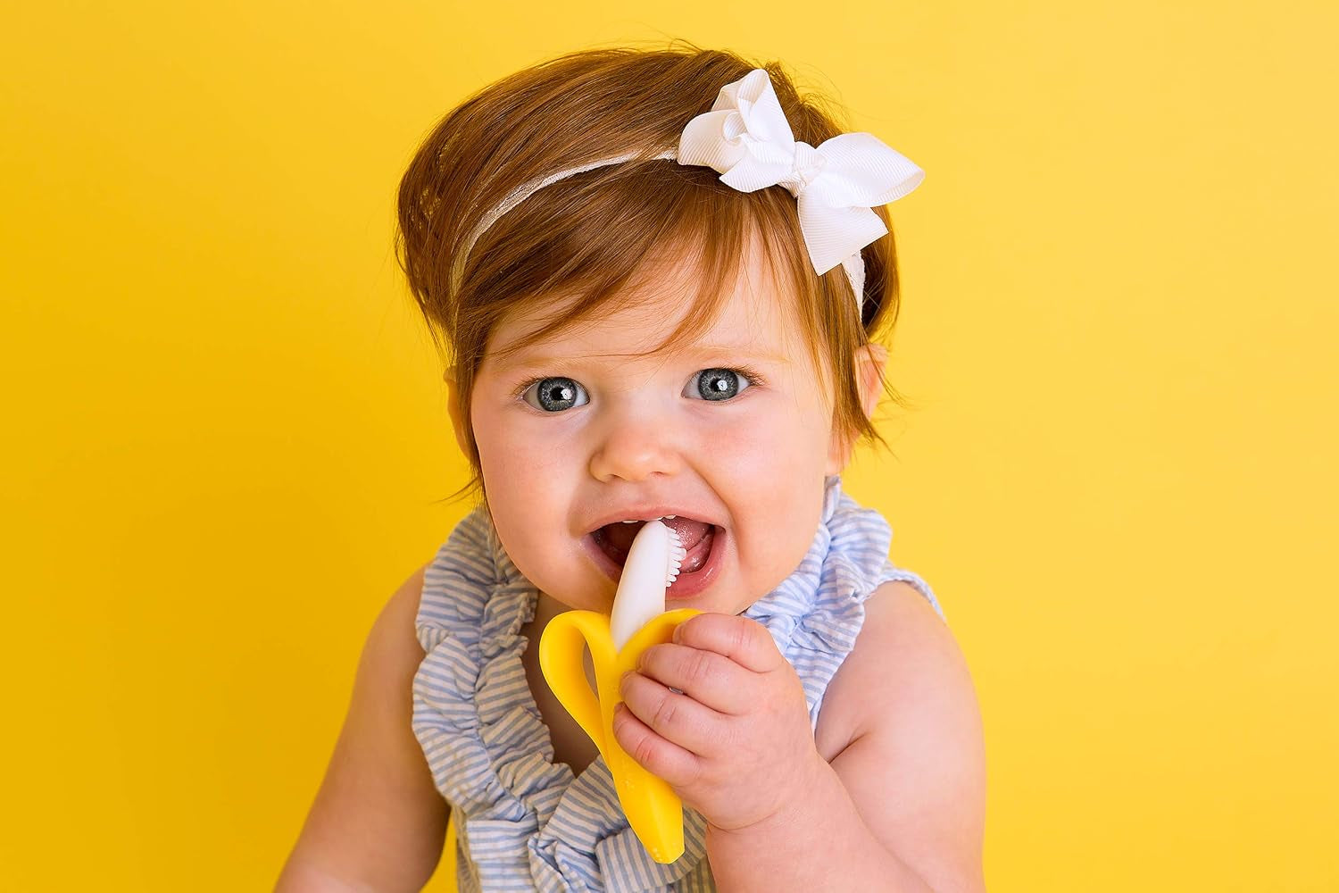 Original Banana Brush Toddler Toothbrush - Made in the USA by a Family-Owned Business
