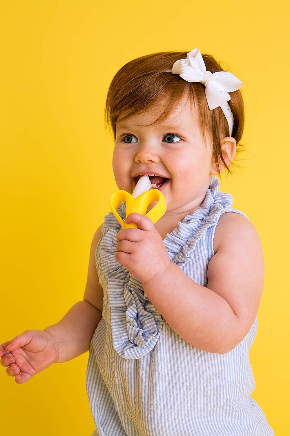 Original Banana Brush Toddler Toothbrush - Made in the USA by a Family-Owned Business