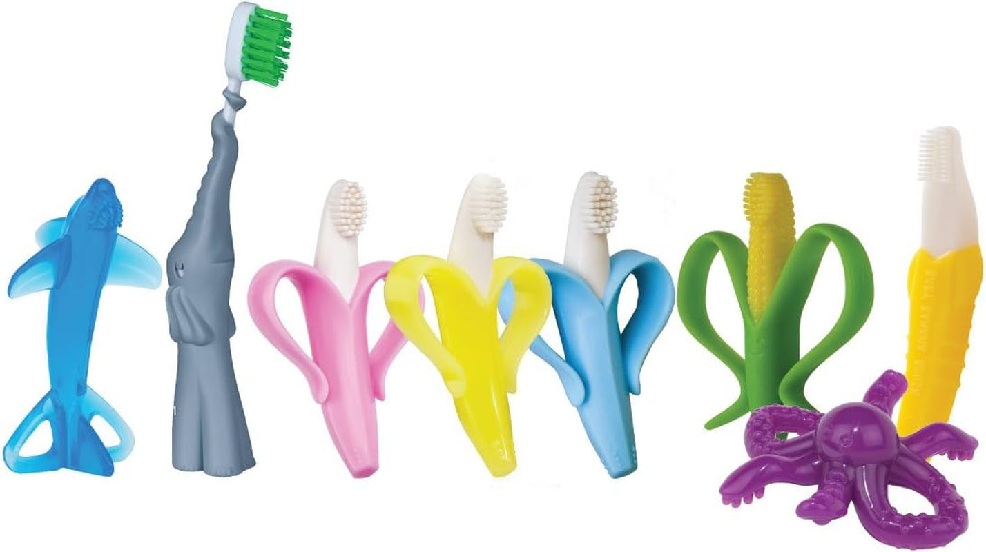 Original Banana Brush Toddler Toothbrush - Made in the USA by a Family-Owned Business